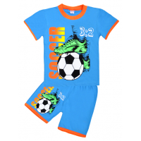20-2004107 "FOOTBOLL", костюм для мальчика, 4-8 лет, бирюзовый 20-2004107 "FOOTBOLL", костюм для мальчика, 4-8 лет, бирюзовый
